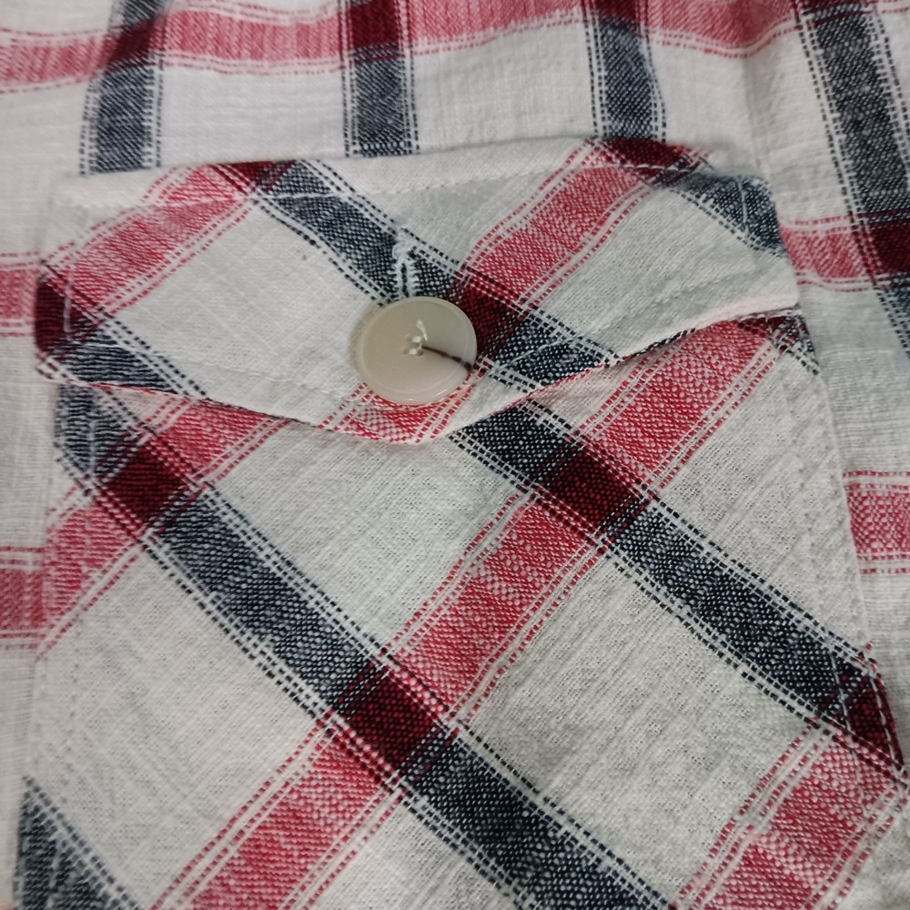 Zara Plaid Overshirt Shacket Cotton‎ Blend  Italian Fabric Pockets Boxy Size L - Picture 3 of 11